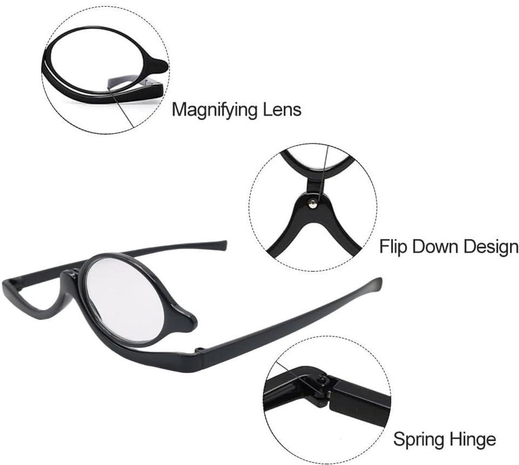 Makeup Glasses med roterande lins
