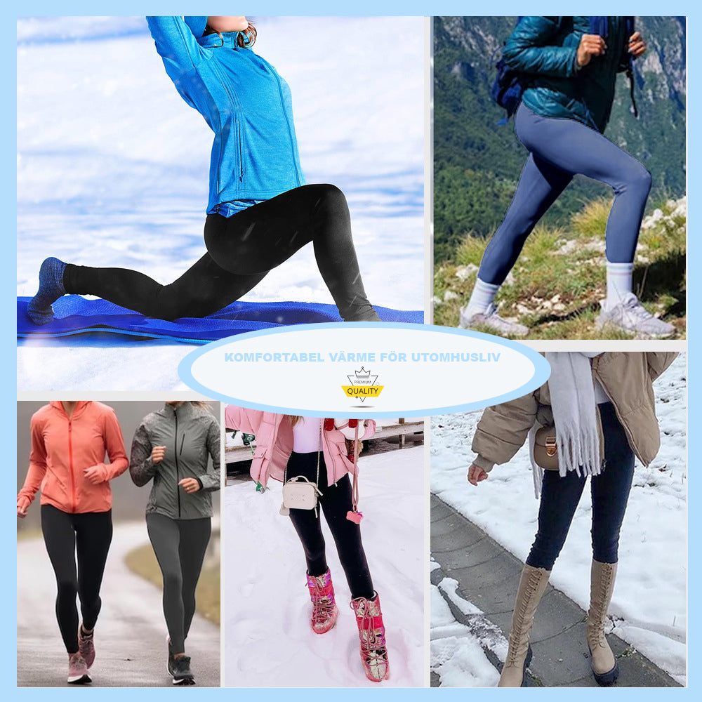 Bekväma Vinterleggings med Fickor – perfekta för vinter & träning