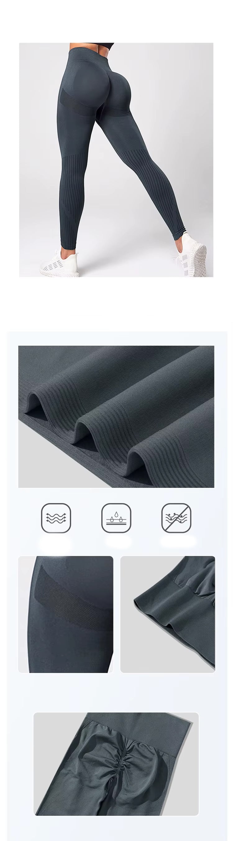 Lyftande Träningsleggings – Komfort och Form i Varje Rörelse